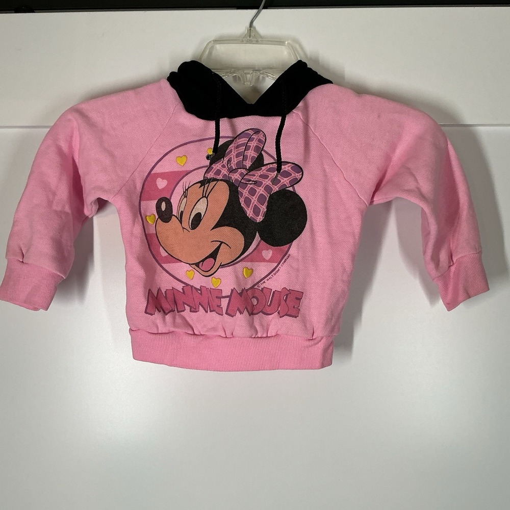 Minnie Disney by Jog Togs Girls Sweatshirt Size 2T Vintage 80's/90s Made in USA‎